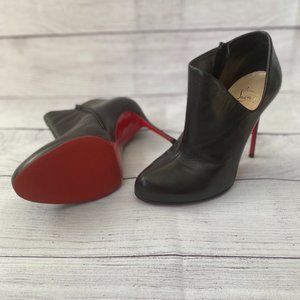 Christian Louboutin Leather Lisse Booties 100mm